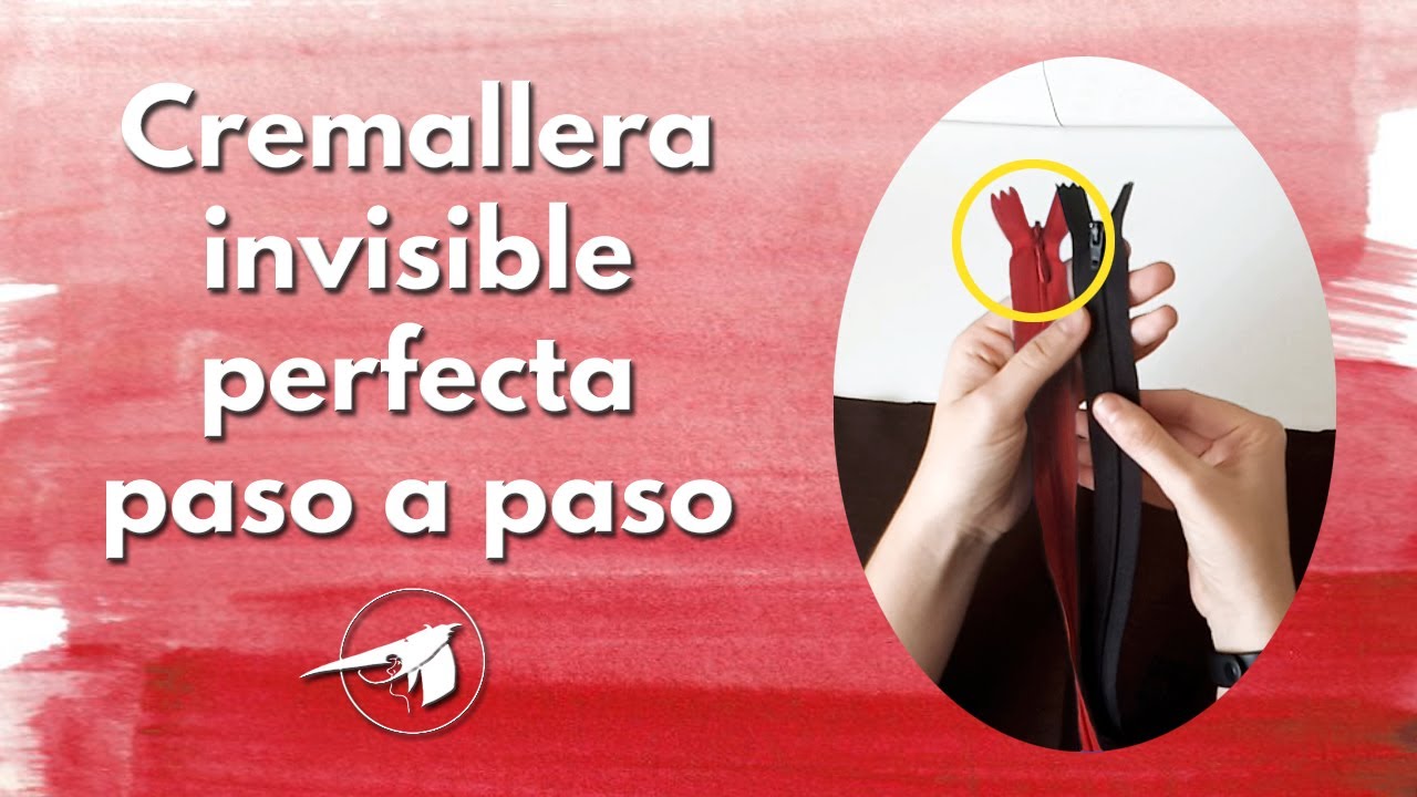 Cómo coser una cremallera invisible perfecta paso a paso