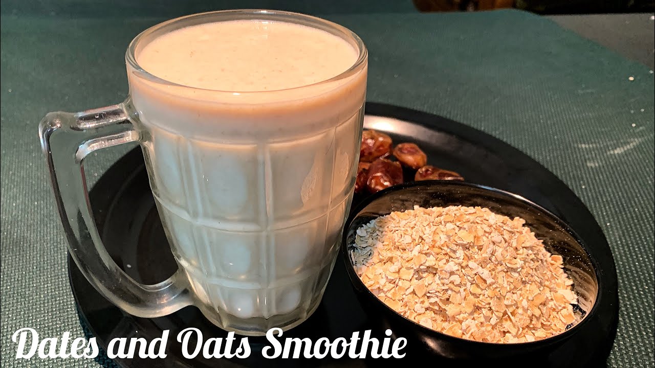 Dates & Oats Milkshake | Dates & Oats Smoothie | Healthy Drink | Khajoor Shake | Oats Shake no sugar