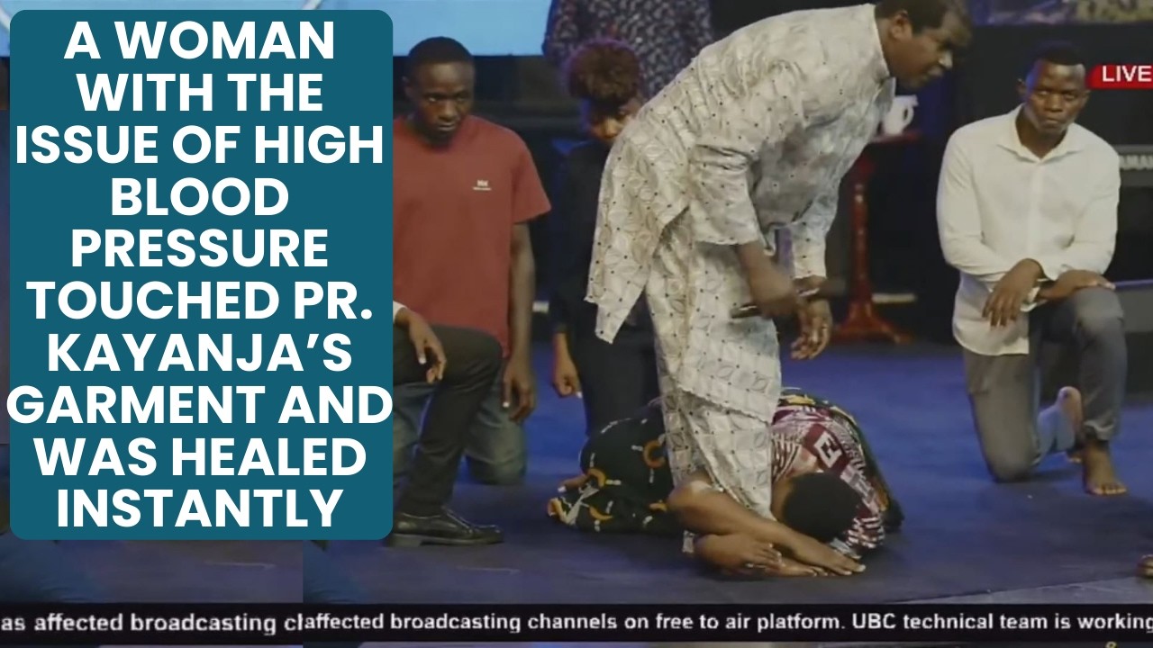 A Woman With the Issue of High Blood Pressure Touched Pr. Kayanja’s Garment and Was Healed Instantly