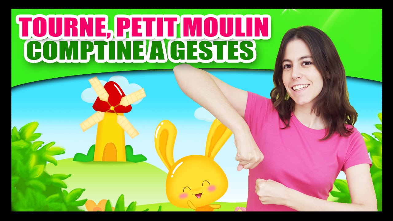 Tourne, tourne, petit moulin - Comptines &agrave; gestes pour b&eacute;b&eacute;s - Titounis
