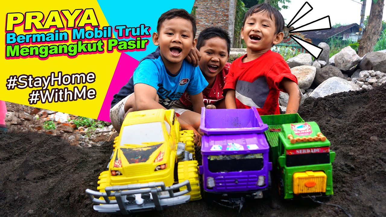 Bermain Pasir dan Truck | #DiRumahSaja