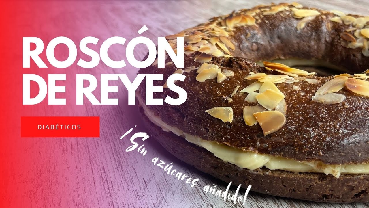 Roscón de Reyes sin azúcar, sabor chocolate | Fitness y diabético |