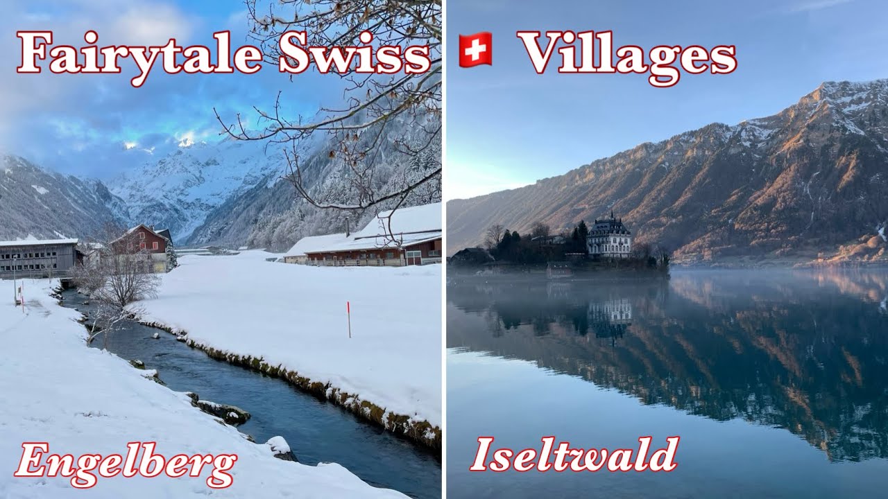 Fairytale Villages of Switzerland 🇨🇭 Iseltwald & Engelberg | Winter Magic & Christmas Lights ✨❄️Ep 5