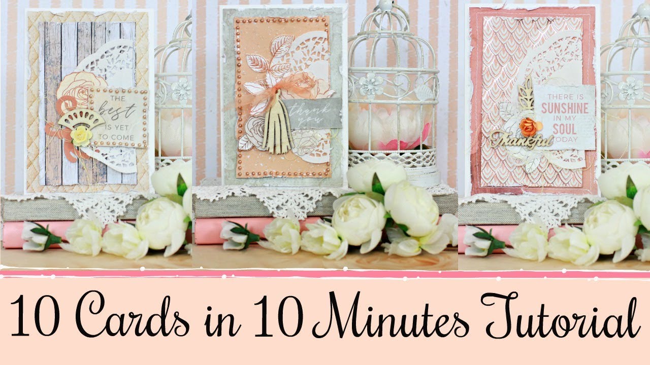 DIY Card Making Tutorial  - Shabby Chic