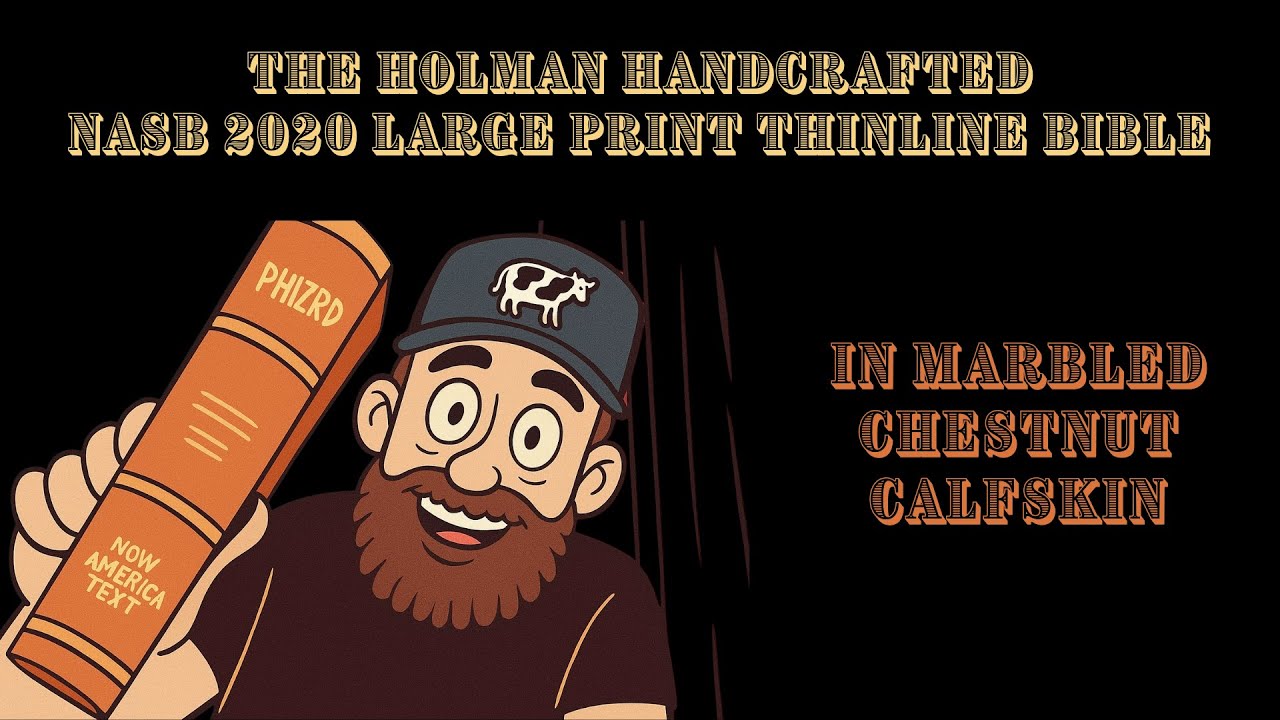 Библия Holman Handcrafted NASB 2020 с крупным шрифтом, тонкое издание.