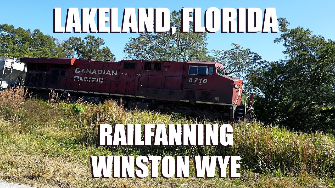 Lakeland Florida Railfanning - Winston Wye - Freight Trains and Amtrak