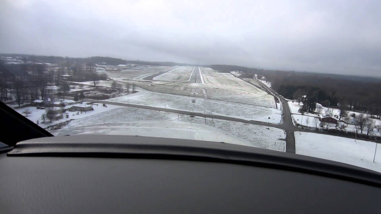 PA-46 Piper Matrix winter landing