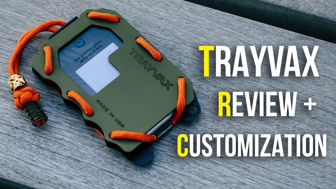 Trayvax Original 2.0 Paracord + Metal Wallet | Customization + Review