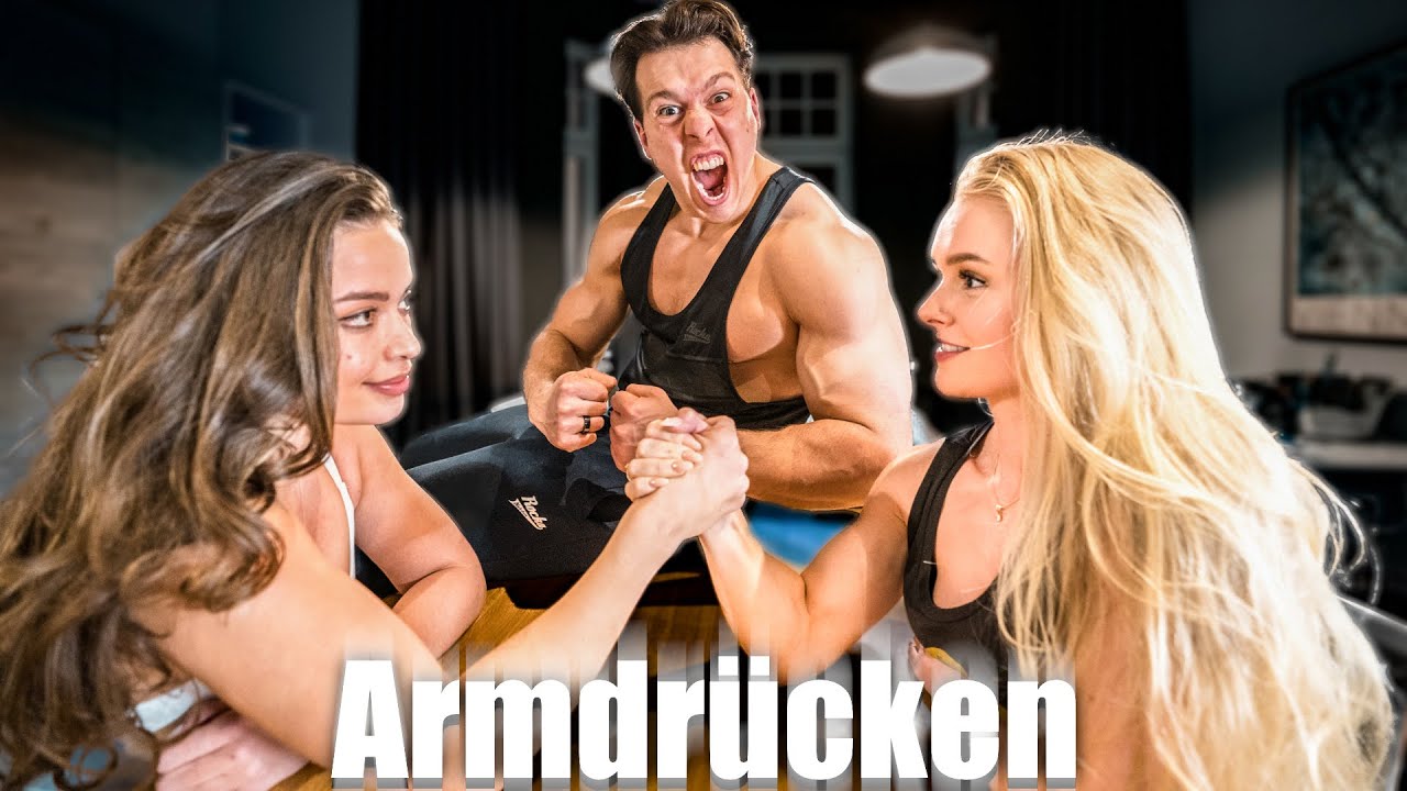 Wer ist am stärksten im Armdrücken?💪 #teamrocka