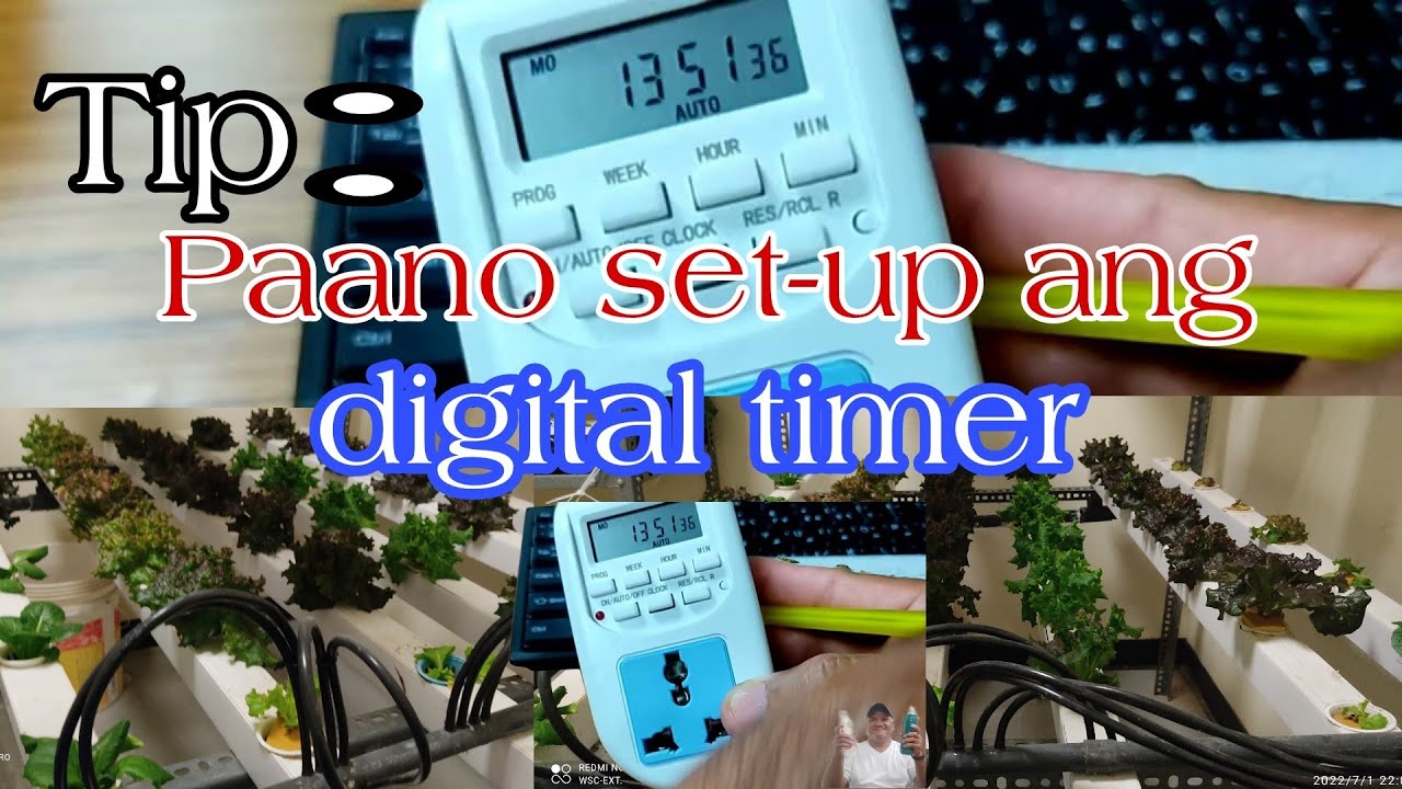 Tip paano set-up ang digital timer.