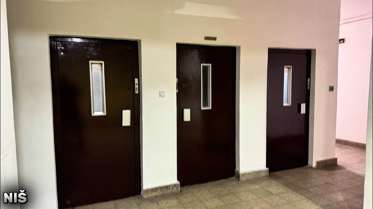 [2.3k SPECIAL] 3x NICE & INNER DOORLESS Original KONCAR Lifts at Vojvode Misica 50, Nis, Serbia