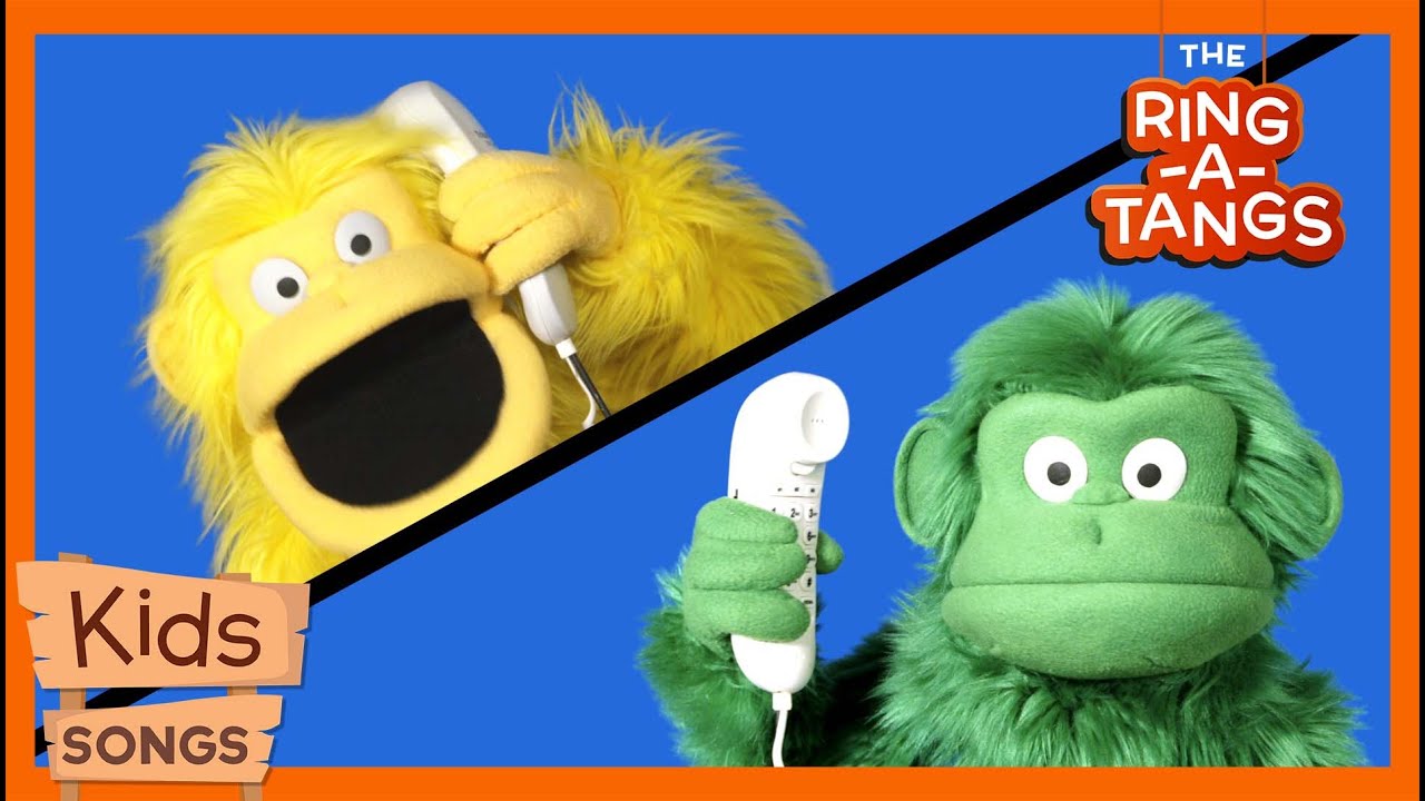 Monkey Rainbow Song | Ring-a-Tangs Kids Puppet Show | Fun Learning Songs with Monkeys