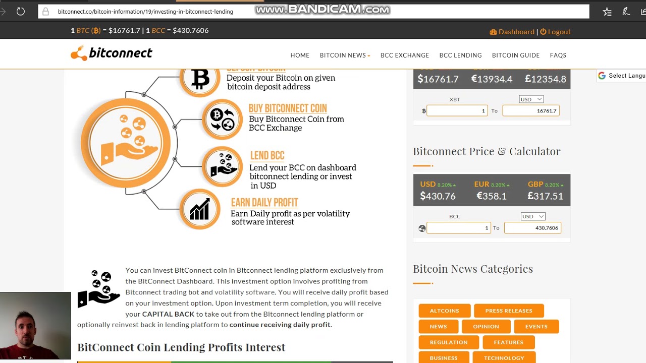 Bitconnect and the spreadsheet I use to calculate my profit