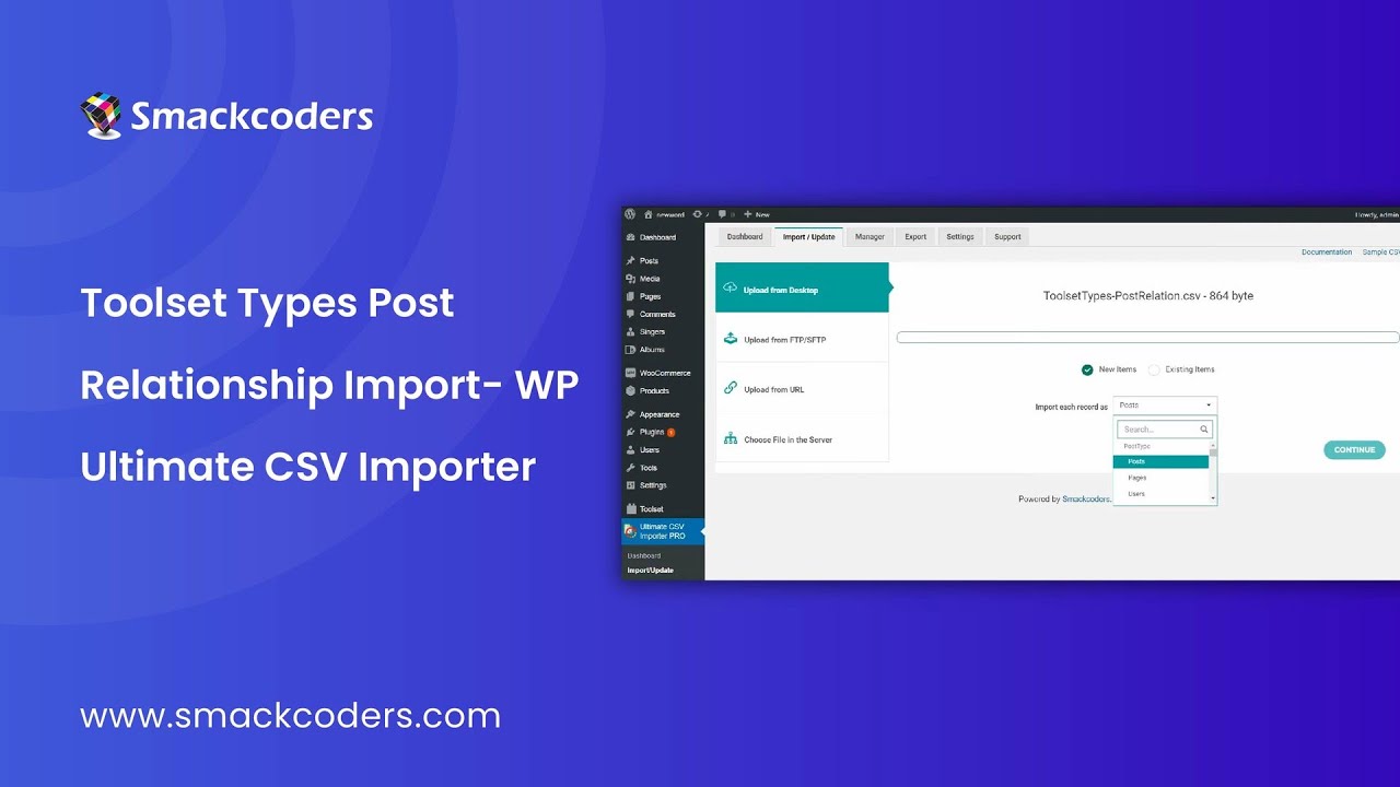 Toolset Types Post Relationship Import - WP Ultimate CSV Importer