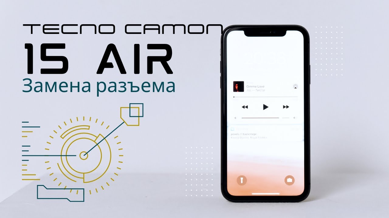 Разбор и замена разъёма Tecno camon 15 Air не заряжается