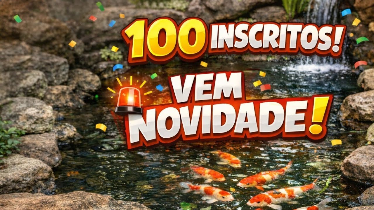 Somos mais de 100 inscritos🥳🎉 Vem novidades por ai🚨