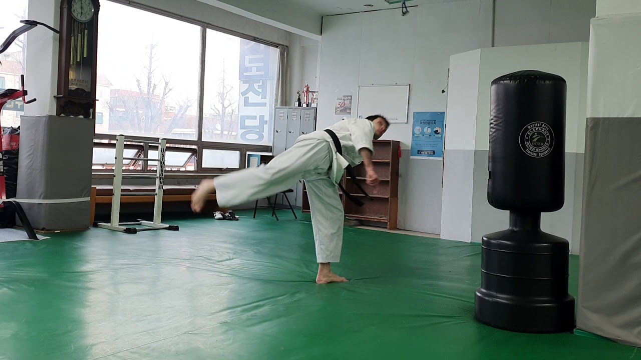 Kyung mu kwan / hapkido / grandmaster kim . Kick training
