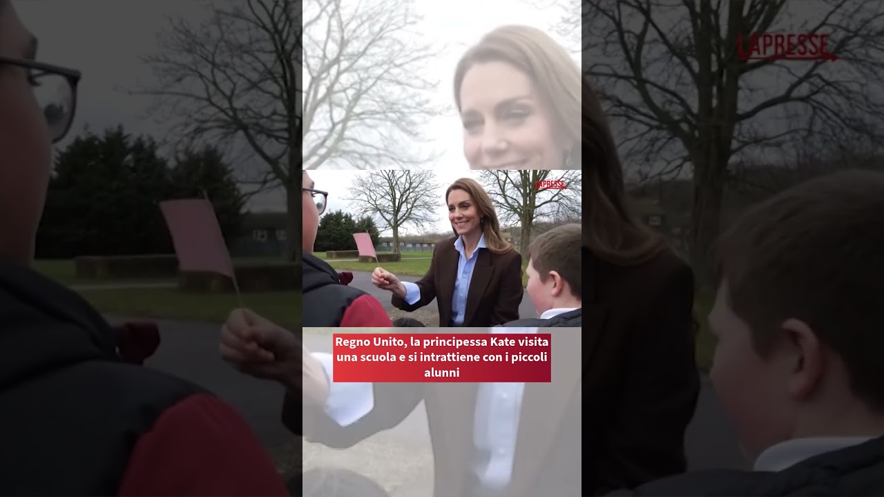 Kate Middleton a scuola: arte e sostegno alla salute mentale  #lapresse
