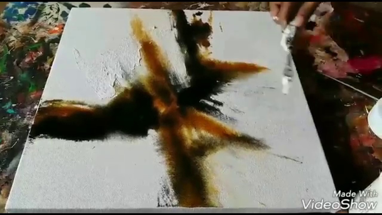 Acrylic abstract painting / Abstract painting / Demonstration /Art
