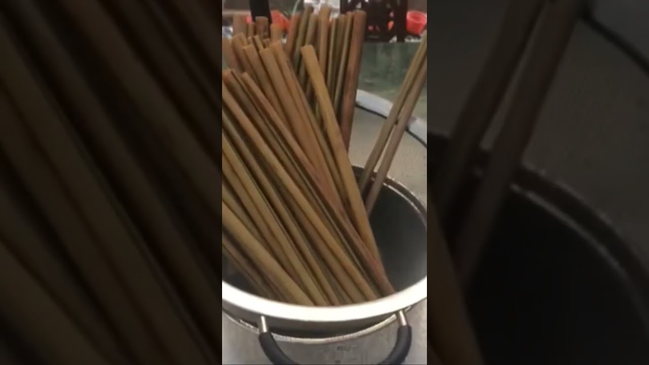 When I Made Bamboo Straws | From my Bamboo Trees in the Garden