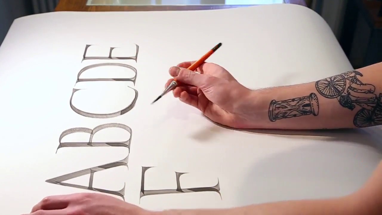 HOW TO WRITE ROMAN CAPITALS CALLIGRAPHY ALPHABET WITH NICOLO VISIOLI PART 1