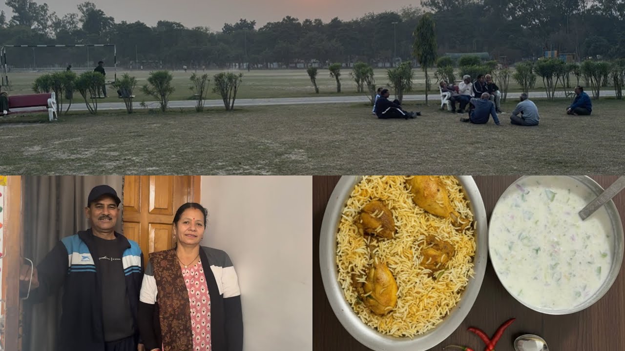 Evening Walk  और special briyani Party😋