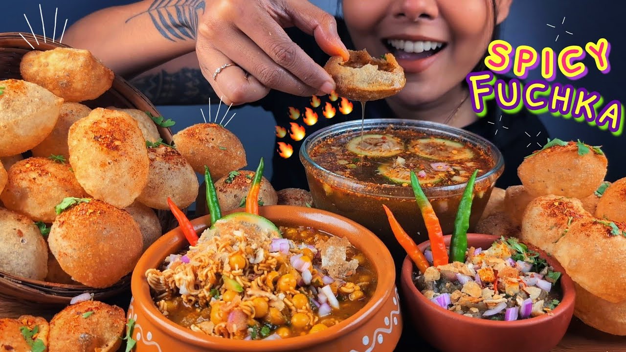 SPICY PANIPURI CHALLENGE | PANIPURI EATING CHALLENGE | INDIAN STREET FOOD | EATING VERY SPICY FOOD