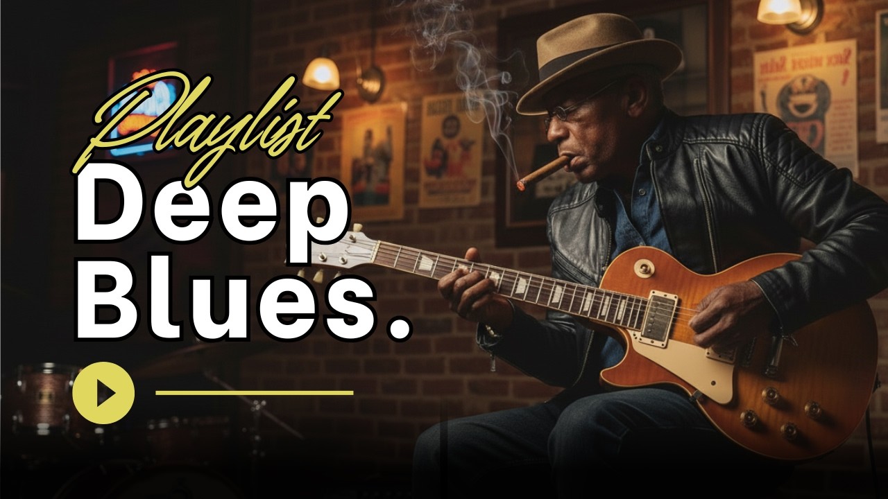 Deep Blues Guitar 🎸 Soulful Chicago Blues for Focus & Relaxation