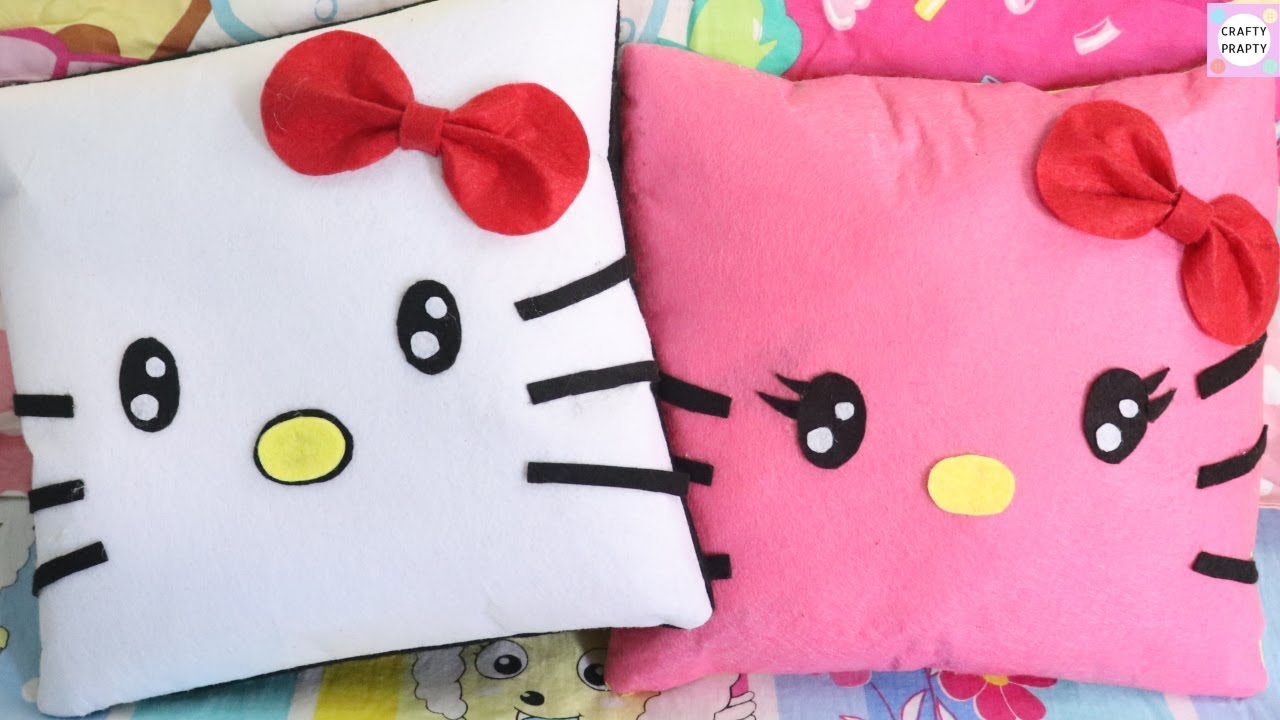 DIY Hello Kitty Pillow / Como Hacer  ALMOHADA HELLO KITTY