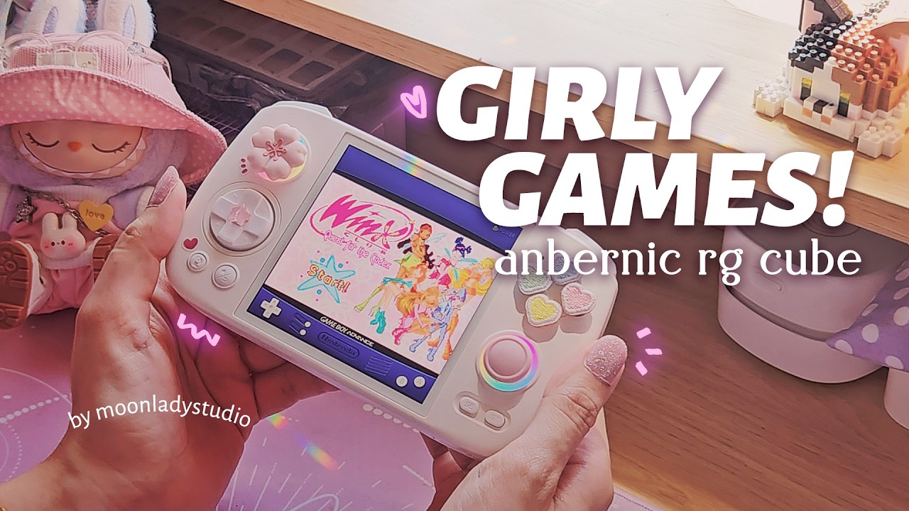 15 Girlypop Games for Your Anbernic RG Cube! 💅 | The Ultimate Cozy Retro List 🎀 ✨