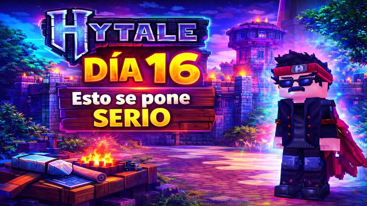 Hytale EN VIVO Día 16 | La base evoluciona