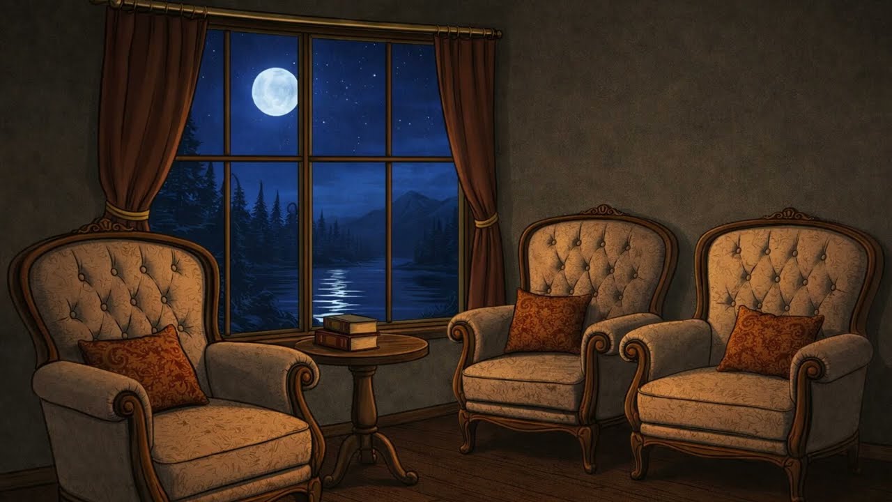 1940s Oldies Music Playing in Another Room at Midnight | Late Night Cozy Ambience