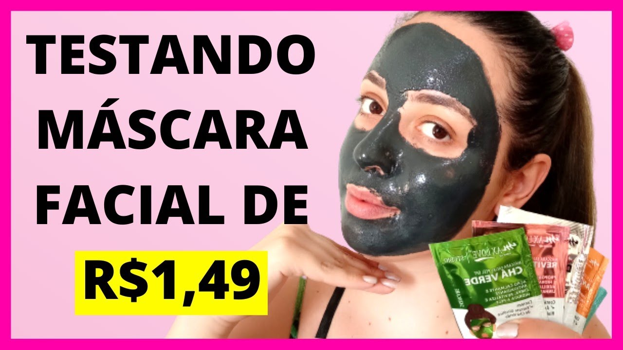MÁSCARA FACIAL DA MAX LOVE | MÁSCARA CARVÃO ATIVO