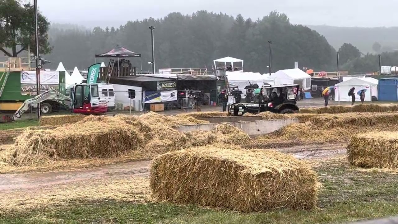 Traktorrennen 2022 Regenchaos viele kleine Unfälle mit Dreher!!!