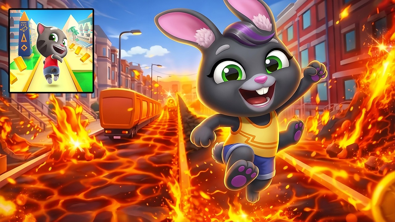 Talking Tom Gold Run | Lava Escape | Gameplay Walkthrough | (Android, iOS)