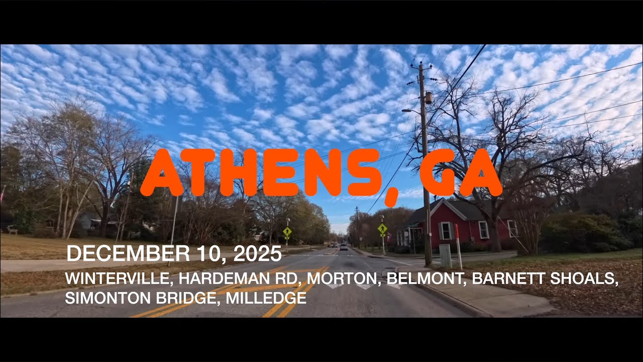ATHENS, GEORGIA - DECEMBER 10, 2025 - WINTERVILLE, HARDEMAN, MORTON, BELMONT, BARNETT SHOALS