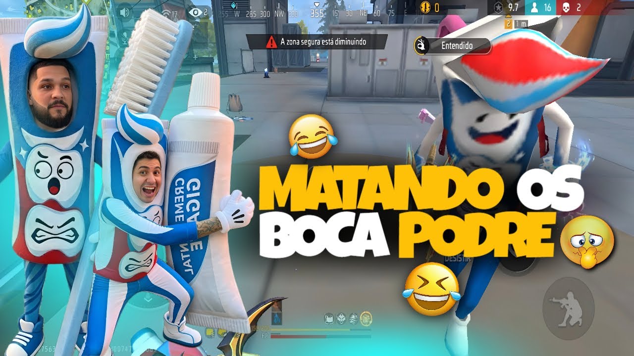 DERROTA COM GOSTINHO DE MENTA 😡😂 FREE FIRE