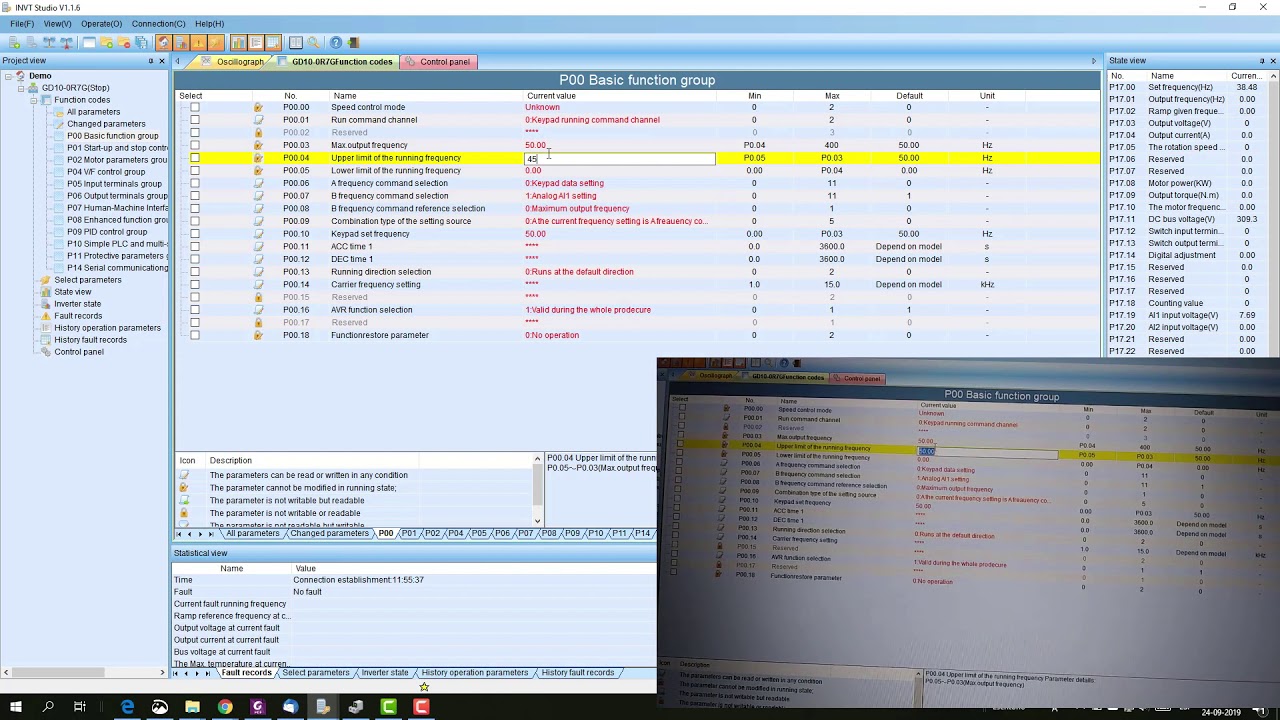 Uso de software INVT