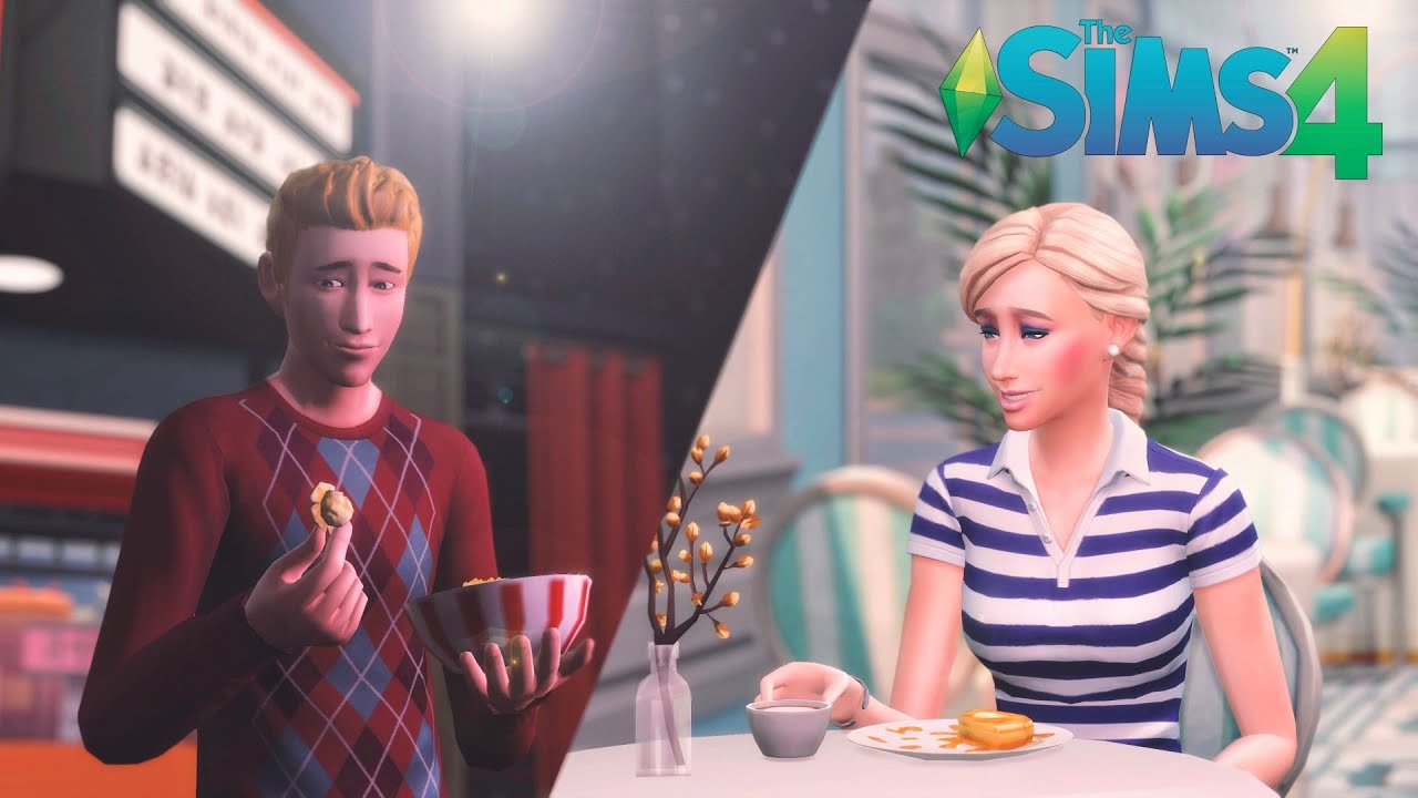 🍝 Restaurant // Movie Cinema 🍿 WILLOW CREEK #1 // theSIMS4 // Stop Motion