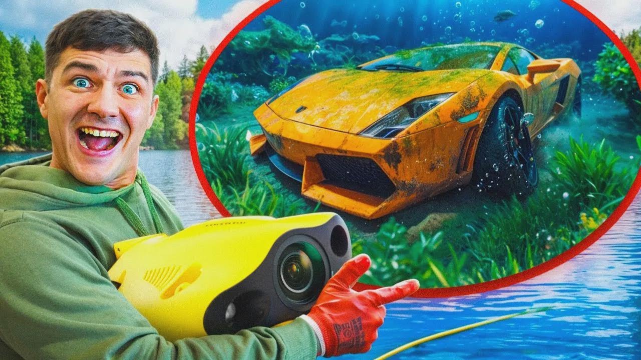 J’ai découvert une VRAIE LAMBORGHINI avec mon drone sous-marin !