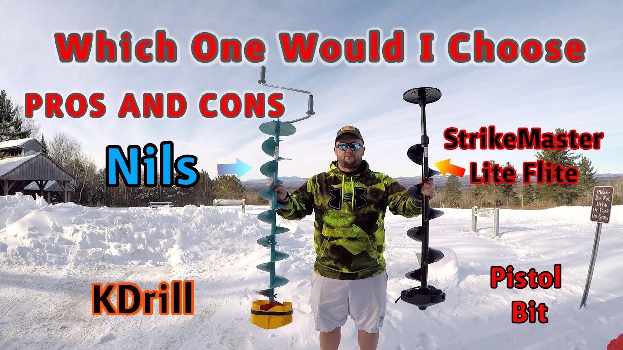ЛУЧШИЙ аккумуляторный ледобур. StrikeMaster Lite Flite против Nils против KDrill против Pistol Bit