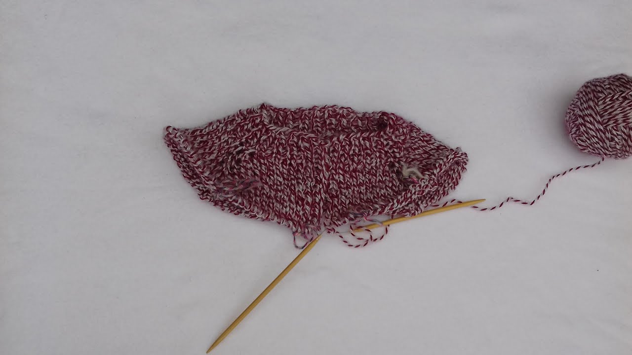 Cum se tricotează rândurile scurte la raglanul deschis | How to knit short rows for an open raglan