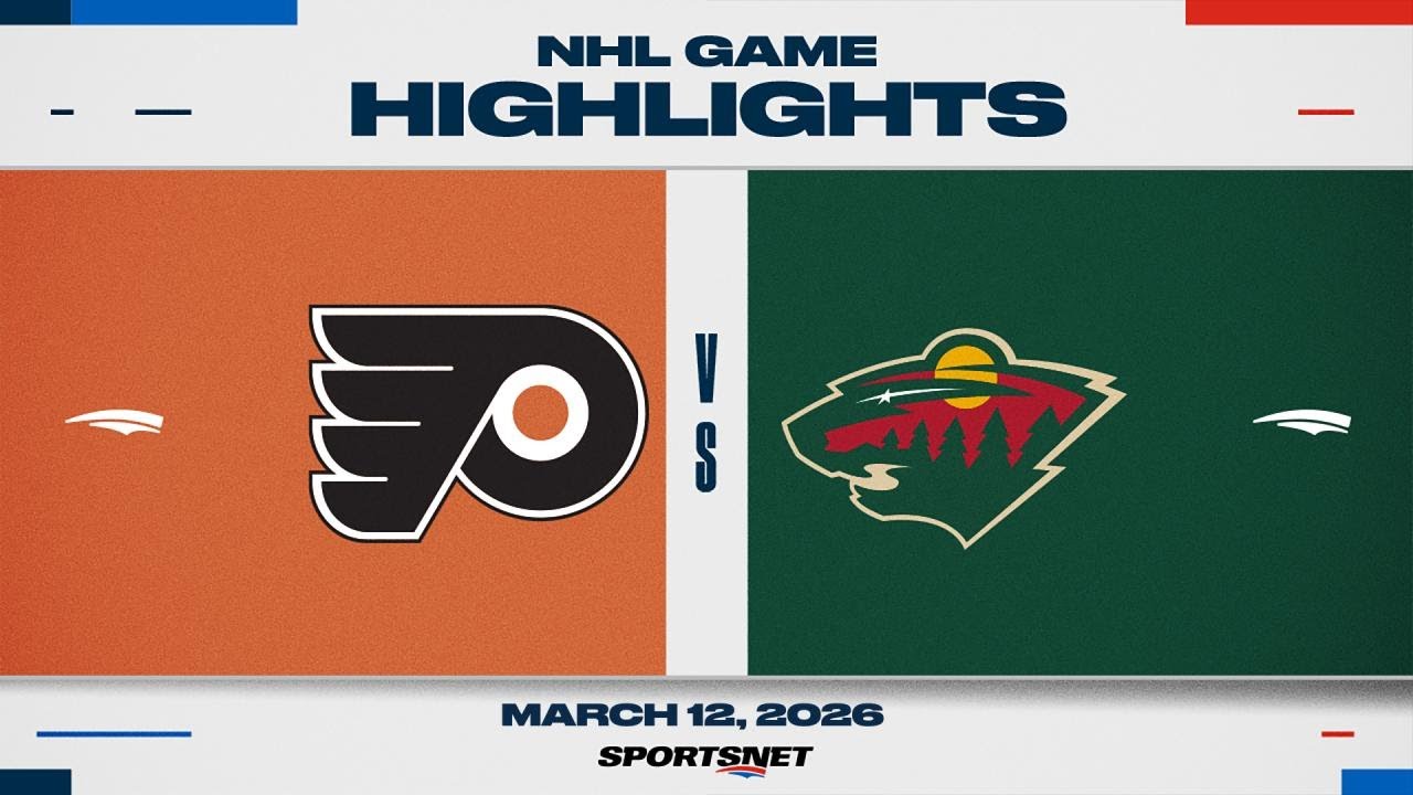 NHL Highlights | Flyers vs. Wild  - March 12, 2026