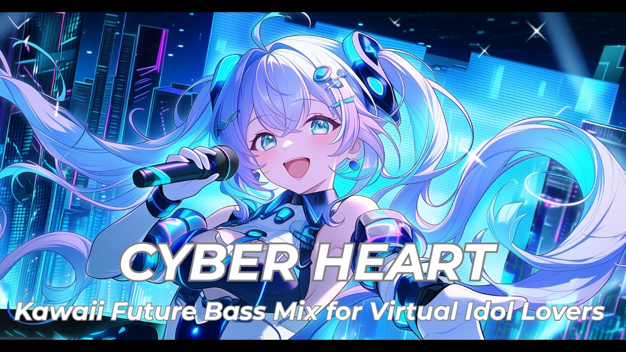 Playlist】CYBER HEART | Kawaii Future Bass Mix for Virtual Idol Lovers 🎤✨