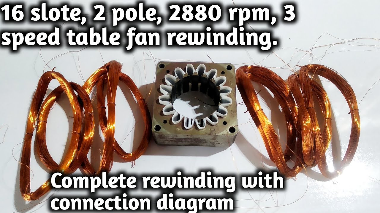 How to rewind 3 speed table fan complete | how to repair table fan | টেবিল ফ্যান মেরামত