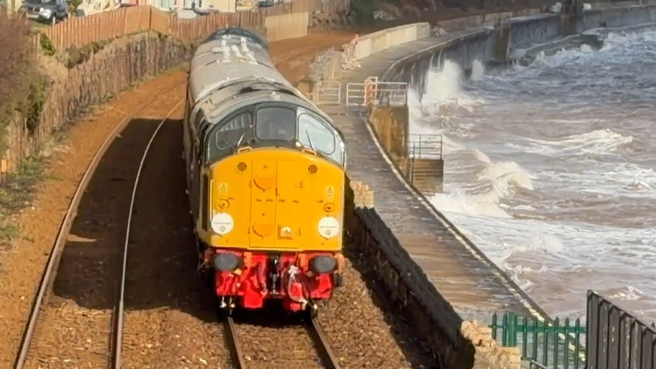 A special train-D213 & 50050 & a Black swan surprise in Dawlish today 