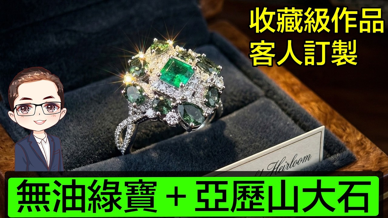 【收藏級】全港首見｜無油綠寶石 🇨🇴 vs 亞歷山大石🇷🇺 ｜極致罕有｜博物館級