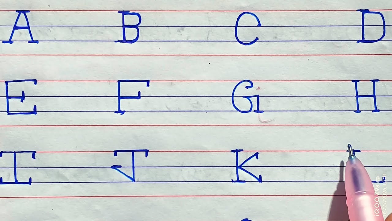 AToZ Alphabet ll ABCD Video ll abcd abcd ll abcd songs ll Beautiful English hand writing practice