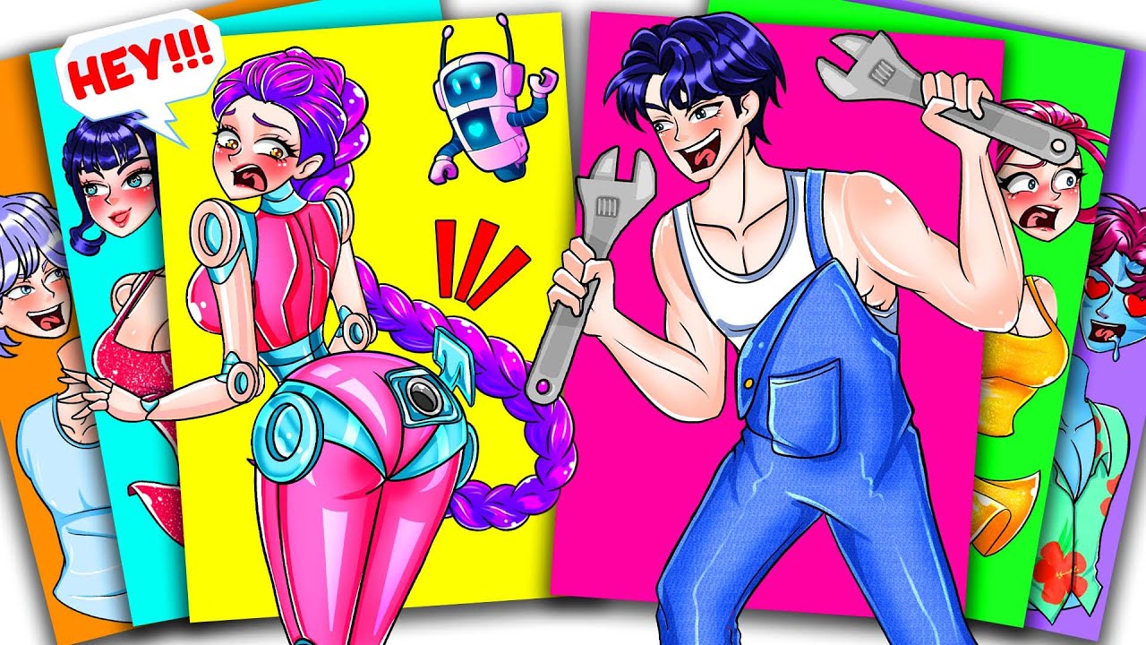 KPOP DEMON HUNTERS - SAJA BOYS JINU Loves ROBOT HUNTRIX RUMI | Sticker Book DIY