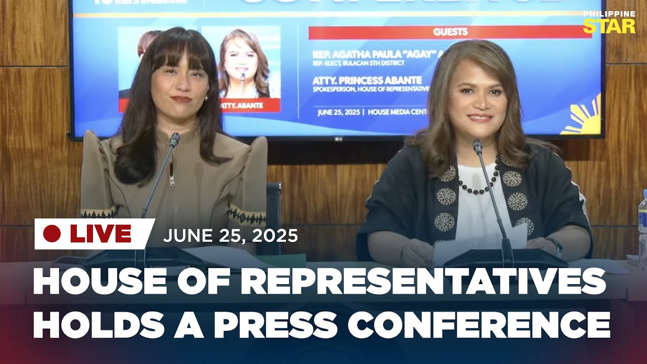 LIVESTREAM: House of Representatives holds a press conference (June 25, 2025)